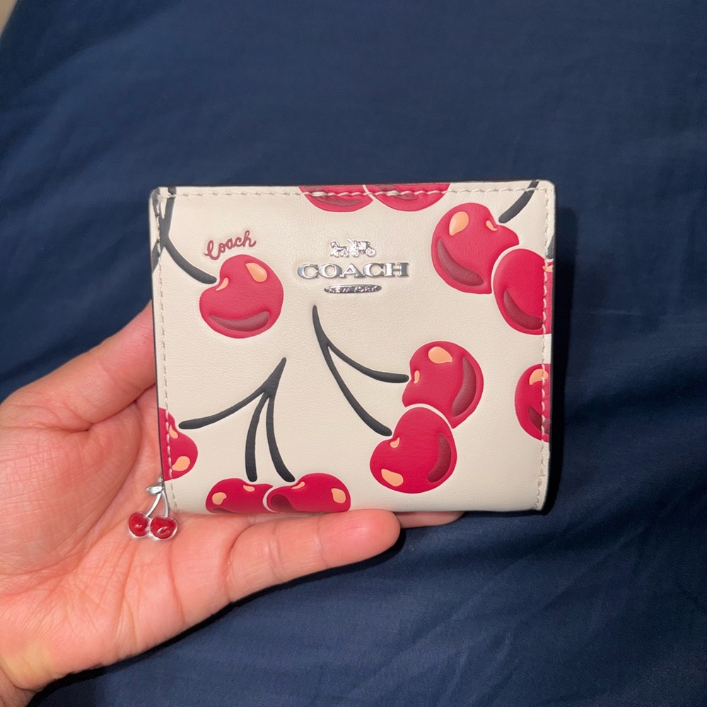 Coach Cherry Snap Wallet